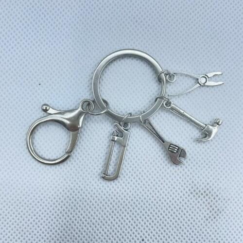 Brand new tool keychains Wrenches, hammers, saws, pliers, wrenches, alloy pendants, belt chains, useful key chains
