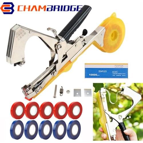 Garden Tools Plant Tying Tapetool Vegetable Grass Tapener Tools Hand Tying Machine Minced Vegetable Tapes Home Garden