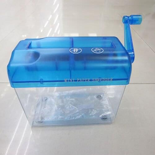 Portable Mini Shredder Manual Paper Documents Cutting Tool for Home Office