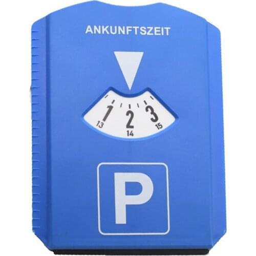 50% Hot Sales Plastic Car Parking Disc Timer Clock Arrival Time Display with Snow Scraper