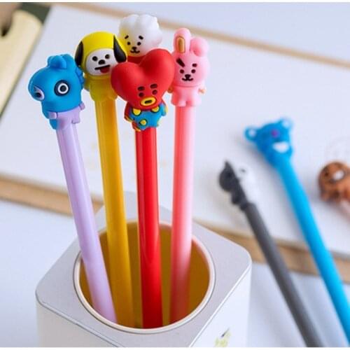 40 Pce cartoon dog stationery pen gel ink gift student office supplies pen kawaii test cute kawaii pen stationery animal pen