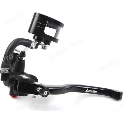 7/8‘’22cm Motorcycle Handlebar Brake Lever Master Cylinder Reservior Levers Hydraulic Pump Clutch For Dirt Street Scooter ATV