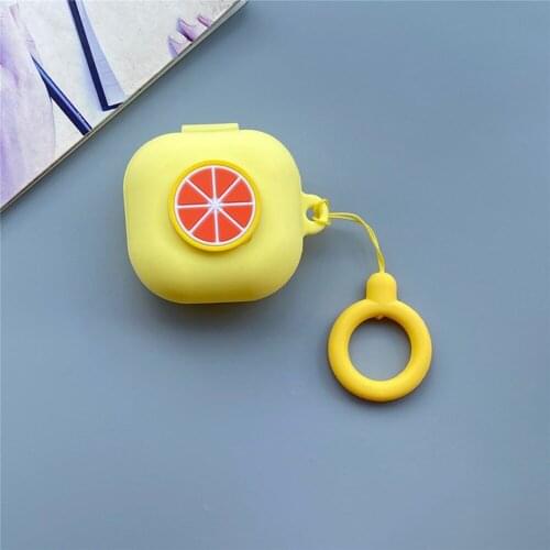 Silicone Earphone Case for Samsung Galaxy Buds Live Wireless Bluetooth Headset Fruit Cartoon Protective Case Anti-fall Shell