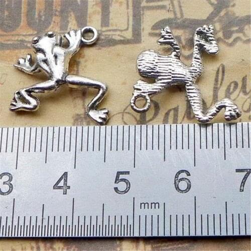 Frog Animal Vintage Charm Pendants Jewelry Making Finding DIY Bracelet Necklace Earring Accessories Handmade 5pcs