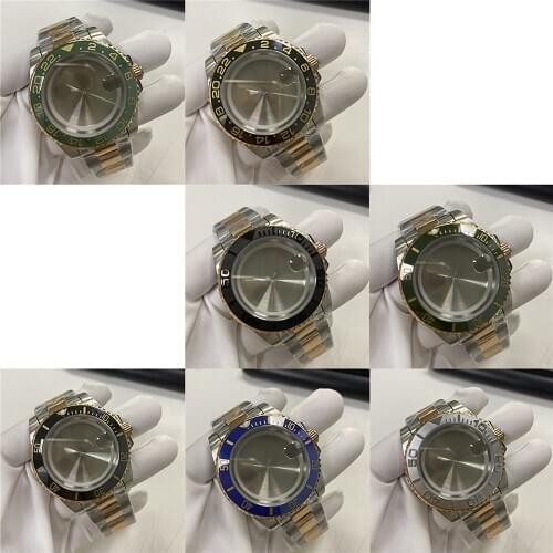 Watch Repair Parts For Miyota 8215 8200 Stainless Steel Watch Case Watchband Set for ETA 2836 for Mingzhu Movement