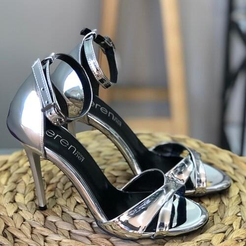 Women Sandals 2021 Summer Fashion Mirror Open Toe Cross Band High Heel Casual Wedding Prom Shoes New Season Trend Luxury brand