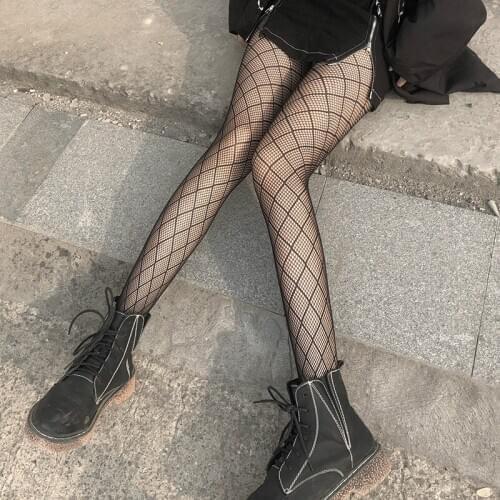 Women Tights 2021 Fishnet Pantyhose Plus Size Lingerie Thigh High Hosiery Summer Black Thigh High Elastic Transparent Stockings