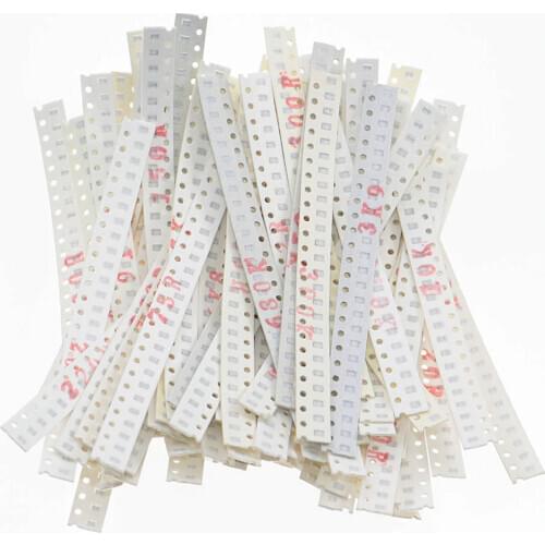 2000pcs/lot 80values x 25pcs 5% 0805 SMD Resistor Assorted Kit 10 ohm - 910k ohm Chip Fixed Resistor Sample Kit Sample Bag