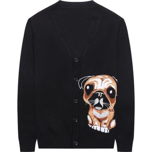 2019 new autumn and winter knitting Men sweaters Cardigan V- collar Youth fashion sweaters pattern Bottoming men sweaters XXXL