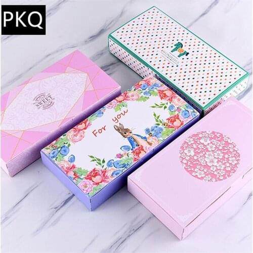 29x14.5x5cm Pink Gift Paper Box Birthday Wedding Party Kraft Paper candy Box Cake Packaging Candy Cookies Cupcake Box