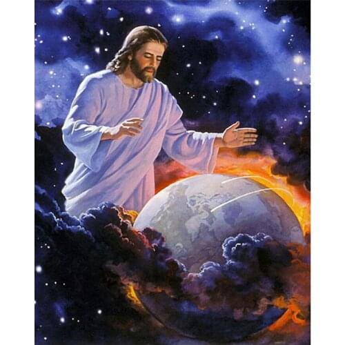 5D DIY Diamond painting Religion Jesus icons Needlework diamond embroidery picture of rhinestones Cross Stitch home decoration