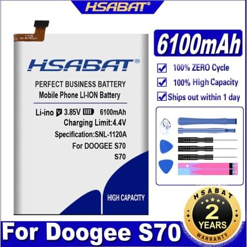 HSABAT S70 6000mAh Battery for DOOGEE S70 for DOOGEE S70 Lite Batteries