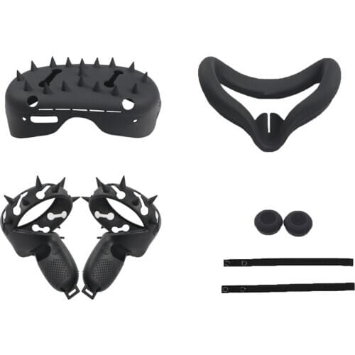 Anti-leakage Light Blocking Eye Mask Cover Anti-sweat Touch Controller Protective Case Face Cover for Oculus Quest 2 VR Headset