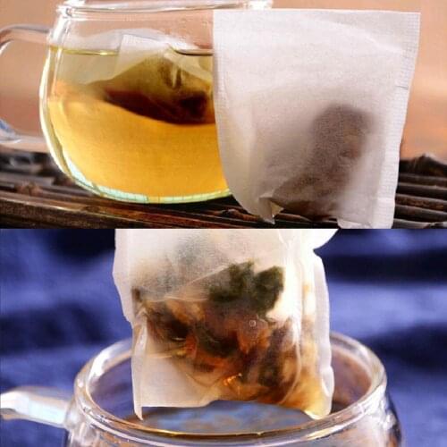 Wood PulpTea Bag Filter Paper Bags Heat Seal Teabags Wood Infuser 3 Bag Loose Tea For Herb Tea Sizes Tea Strainer Drawstrin J1L7
