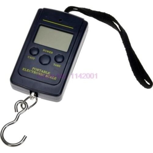 50 pieces 40kg x 20g Mini Electronic Digital Scale Hanging Fishing Hook Pocket Weighing Scale Portable Pocket Kitchen Scales