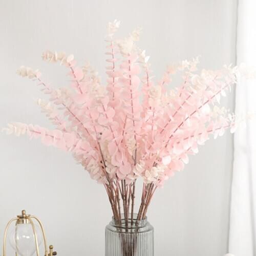 Fake Leaf Eucalyptus Leaf Fruit Seed Money Leaf Fake Flower Wedding Home Table Party Decoration Fake Bottle Flowers KGH0039