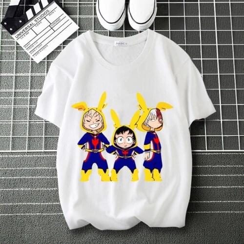 My Hero Academia Kirishima Eijiro LOGO Printed Cool T-Shirt Round Collar Short Sleeve Modal Shirt T shirt