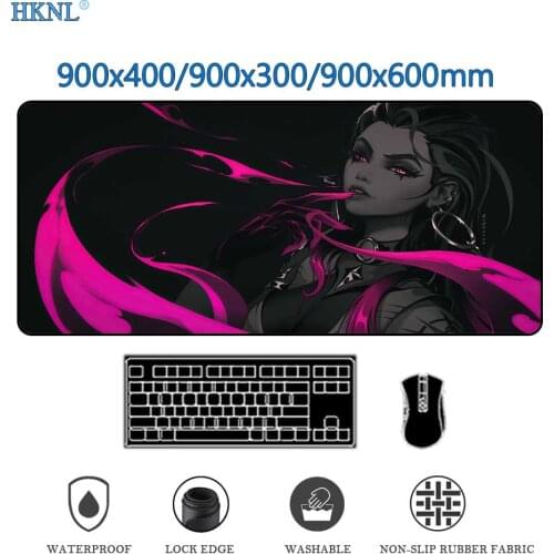 Mousepad Valorant Xxl Mouse Pad Pc Gamer Girl Play Mat Gaming Accessories Gamer Rug Desk Mouse Carpet Keyboard Carpets Deskmat