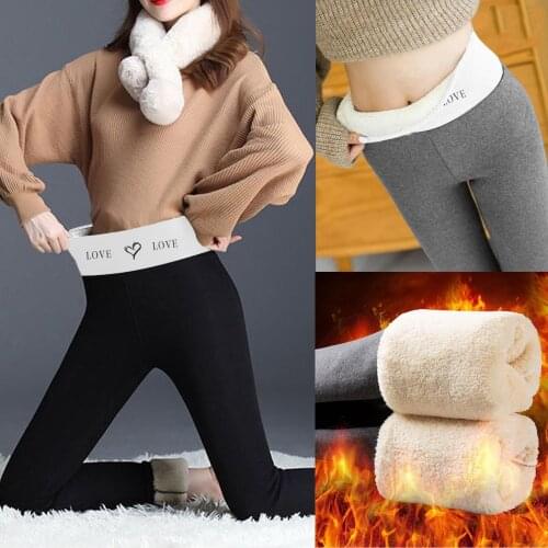 Fashion CasuWarm Leggings Women Fashion Casual Women Printed Span Ladies High Waist Keep Warm Long Pants Fitness Seamless Leggin