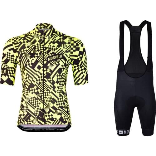 LASER Cut 2021 MORVELO M07 Mens Cycling Jersey Short Sleeve Bicycle Clothing With Bib Shorts Ropa Ciclismo