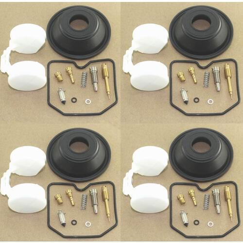 4set Motorcycle carburetor repair kit for GPz1100 ZX1100 1995-1997 ZX GPZ 1100 plunger diaphragm rubber Float