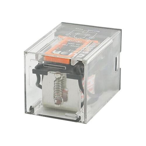 AC 220V/230V Coil Voltage PCB Power Relay 8 Pins DIN Rail DPDT 2NO 2NC MK2P-1