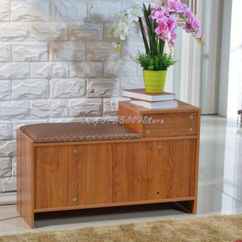 New Style Post Free Lacquer Shoe Changing Stool European Style Simple Modern Shoe Stool Large Capacity Special Price Shoe Cabine