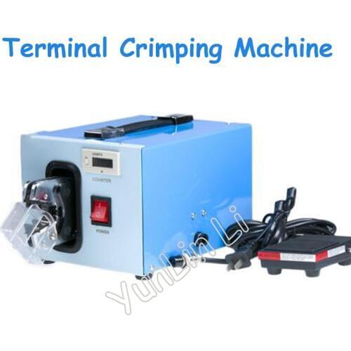 Pneumatic Terminal Crimping Machine Cable Terminal Connecting Air Crimping Machine 220V Pneumatic Cable Connecting Tool AM-201