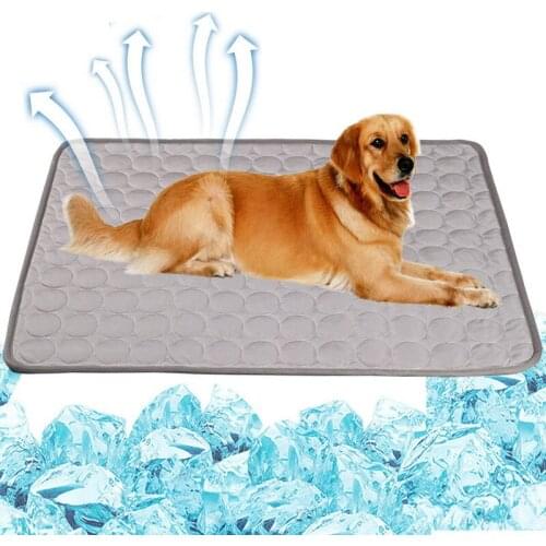 Cooling Summer Breathable Pet Mat Sofa Portable Dogs/Cats Pad Washable Blanket Cold Silk Cushion Cool Puppy Pad
