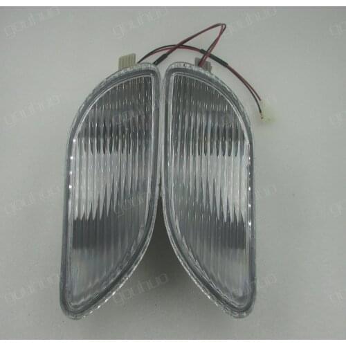 A Pair for BYD F3 Front Fog Lamp Decoration Lamp Bumper Bar Lamp with Line Fog Light
