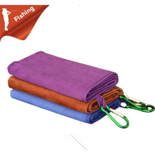 1pcs Fishing Towel Fishing Clothing Thickening Non-stick Absorbent Outdoors Sports Wipe Hands Towel Hiking Fishing Equipment