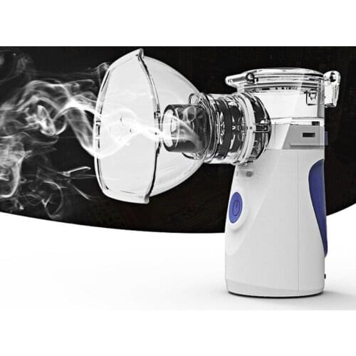 Portable Nebulizer Nebulizer Machine Personal Steam Inhaler Cool Mist System w/ 2 Size Mask & 1 Nozzle Home & Daily Use