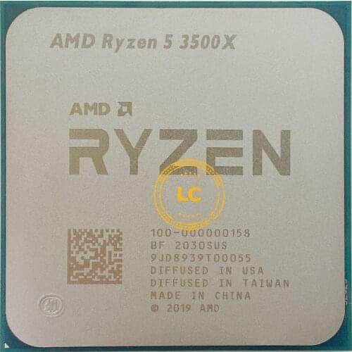 AMD Ryzen 5 3500X R5 3500X 3.6 GHz Six-Core Six-Thread CPU Processor 7NM 65W L3=32M 100-000000158 Socket AM4