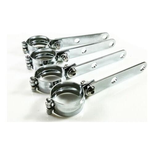 28-60mm Motorcycle Adjustable Headlight Bracket Mount Clamp HeadLamp Holder For Honda Yamaha BMW Cafe Racer Bobber Cruiser ATV