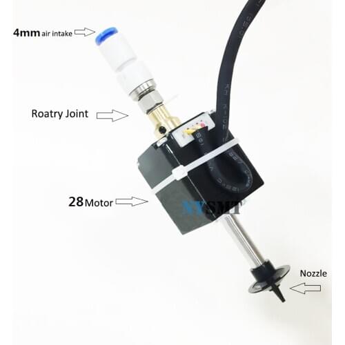 SMT DIY Mountor SMT HEAD Nema8 Hollow Shaft Stepper For Pick Place Head 5mm Special Connector Rotary Joint JUKI Stepper Motor