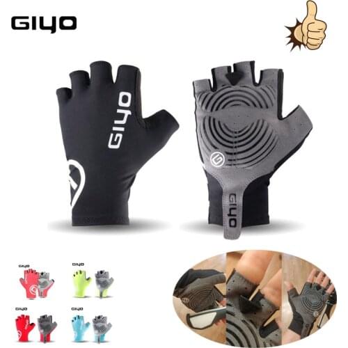 Giyo Cycling Half Finger Gloves Bicycle Breaking Wind Race Gloves Gel Sports Bike Mtb Cycle Road Glove Mittens Guantes Ciclismo