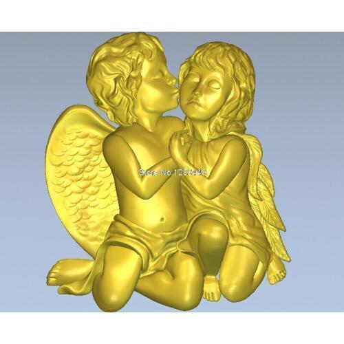 High quality 3d model relief for cnc or 3D printers in STL file format angel_3