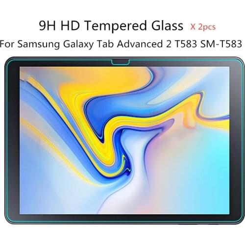 2pcs Explosion-Proof Tempered Glass For Samsung Galaxy TAB Advanced 2 10.1 T583 SM-T583 Tablet Protective Screen Protector Film