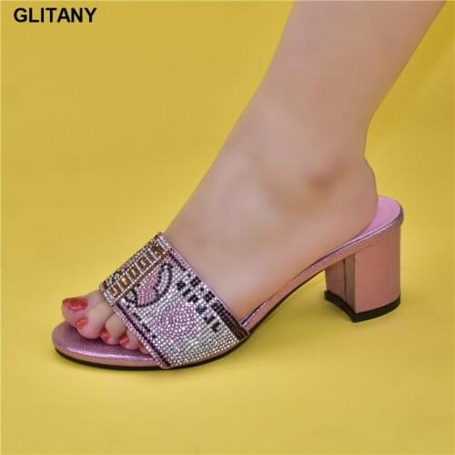 Women Pumps Rhinestones Ladies Pumps Sandal Shoes for Parties Womans High Heels Closed Toe Heels Wedding Shoes for Women Bride