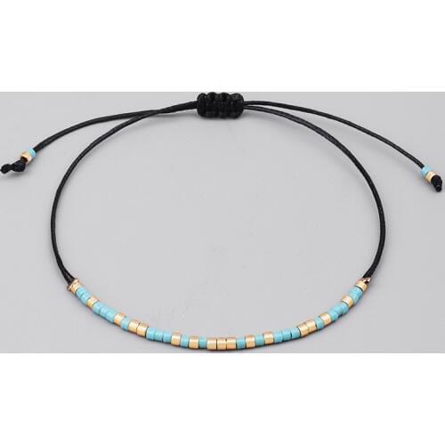 Charm Ethnic andmade Bijoux MIYUKI Bead Bracelet & Bangle for Women Men Wax Thread Bracelets hand Jewelry Gift