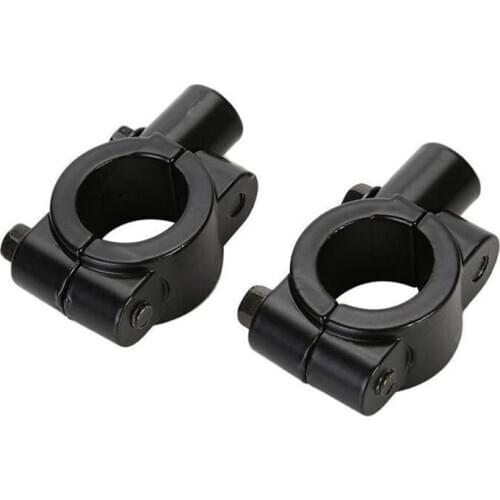1Pair 10mm 7/8" Motorcycle Rearview Handlebar Mirror Mount Holder Adapter Clamp