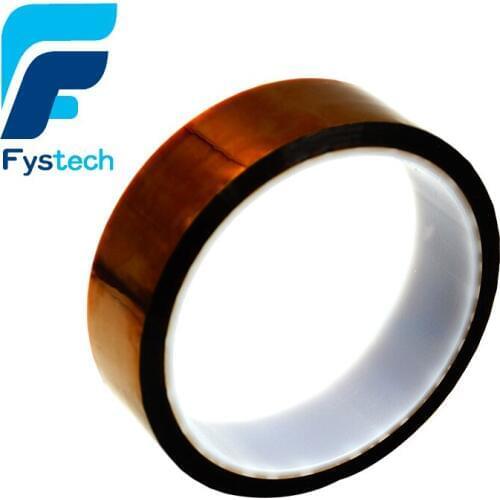 10pcs 25mm x 30m One-side Self-adhesive Tape High Temperature Heat Resistant Polyimide tape 260-300 Degree