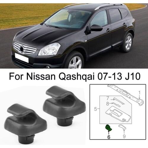 2Pcs Sun Visor Clips Fastener Support Clip Removal Interior Sun Visor Hook Clip Bracket For Nissan Qashqai 07-13 J10
