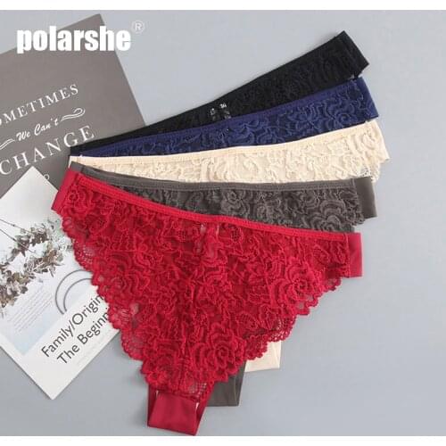 3PCS Menstrual Panties Woman Lace Sexy Woman Thong Black Panties Briefs Plus Size WomenS Underwear Set Lingerie