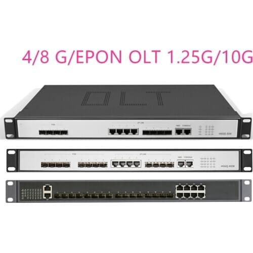4/8G/EPON OLT 4/8 PON 4 SFP 1.25G/10G SC Open software WEB management SFP PX20+ PX20++ PX20+++/C+/C++ UI Open software