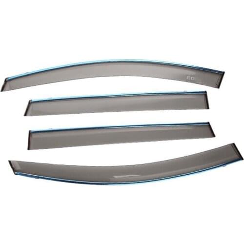 4Pcs Car Door Window Wind Visor Moulding Awnings Shield Rain Sun Wind Guard Vent Shade For Ford Edge 2015 Car Styling