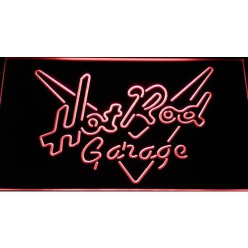 A202 Hot Rod Garage Car LED Neon Light Signs with On/Off Switch 20+ Colors 5 Sizes to choose