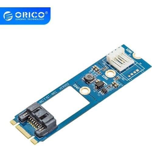ORICO SATA 7PIN to M.2 NGFF Adapter With Power SSD Adapter SATA to M.2 Adapter For 2242 2260 2280 SATA 3 to M.2 NGFF SSD