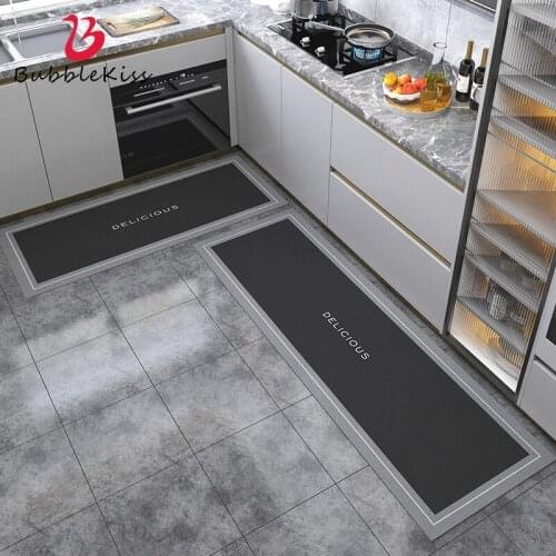 Bubble Kiss Velvet Kitchen Mat Anti-slip Modern Area Rugs For Living Room Bathroom Absorbent Doormat Bedroom Decor Floor Carpets