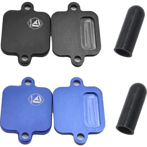 Driven Racing Exhaust Smog Block off CNC Plates For Kawasaki ZX6R 2009 2010 2011 2012 for Yamaha R1 R6 ZX6 ZX10R Kit Blocker